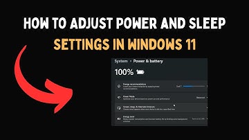 How to Adjust Power and Sleep Settings in Windows 11