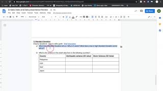 How to guide for Standard Deviation in Google Sheets