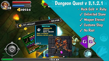 Dungeon Quest v 3.1.2.1 Mod Apk Belanja sepuasnya||Hack gold,stone,kustom dll||no root|game guardian