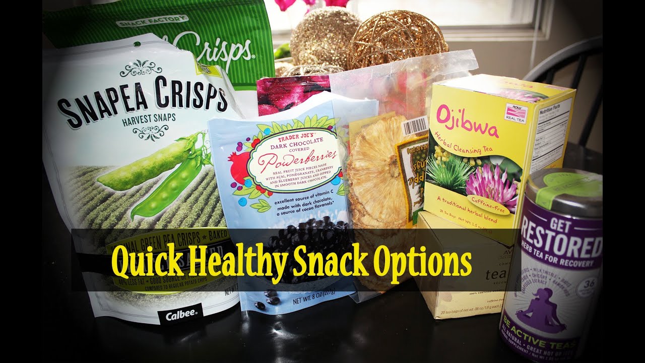 Quick Healthy Snack Options - YouTube
