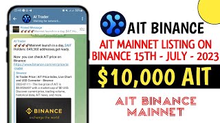 Ait Mainnet Listing On Binance Ait Airdrop Mainnet Live How To Sell Ait On Binance