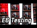 Testing E6 Developing times