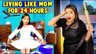 Living Like MOM For 24 Hours Challenge 😰 *rona aagya* | Mahjabeen Ali