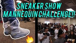 INSANE MANNEQUIN CHALLENGE AT A SNEAKER SHOW!!