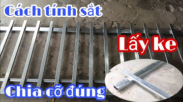 Chia sẻ cách làm khung hàng rào, cách tính để ra sắt |learn to make iron |#phucthien vlog