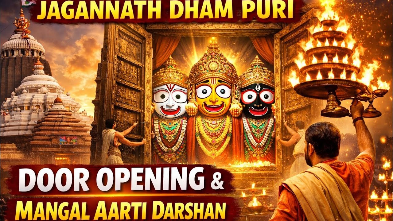 Shree Jagannath Dham Puri Door Opening & Mangal Aarti Darshan | Divine Morning Darshan 🙏🏻| #puridham