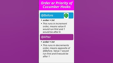 Cucumber BDD Hooks Order|Selenium Cucumber BDD framework#cucumberbdd#java #hooksorder#selenium