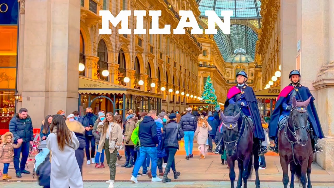 Milan, 이탈리아 | 몰입형 도보 여행 4K | 2022년 4월 7일