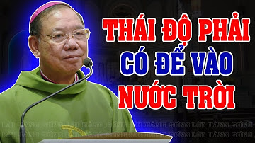 THÁI ĐỘ PHẢI CÓ ĐỂ VÀO NƯỚC TRỜI | Bài giảng SÂU SẮC của  ĐTGM Giuse Vũ Văn Thiên.