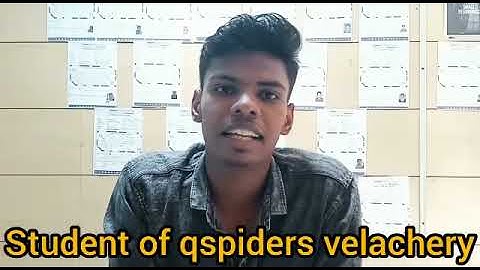 QSPIDERS VELACHERY | CONGRATULATION: Vignesh.S For Getting Placed as Associate Test Engineer
