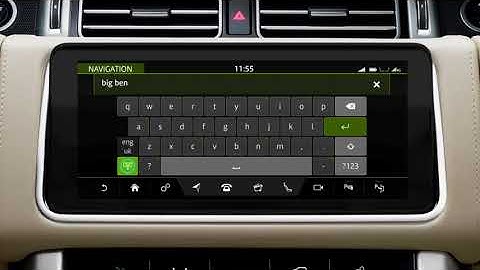 Range Rover 18MY: Touch Pro Duo Navigation - Entering a Destination