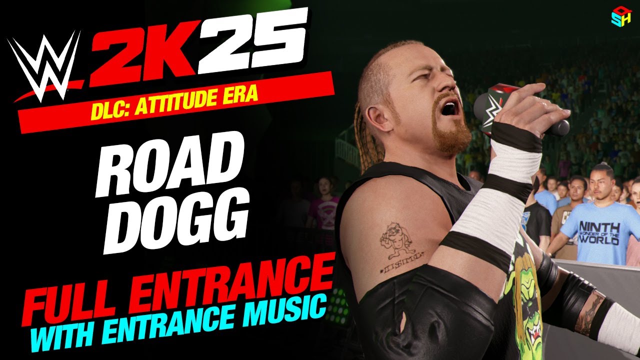 ROAD DOGG DLC WWE 2K25 ENTRANCE - #WWE2K25 ROAD DOGG ENTRANCE WITH MUSIC