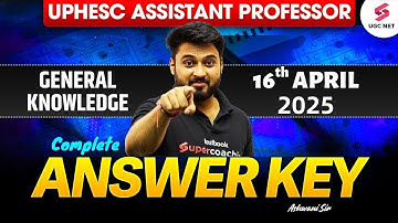UPHESC Assistant Professor Exam Today | UPHESC Assistant Professor GK Paper Solution | Ashwani Sir