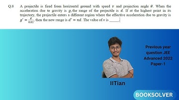 JEE ADV 2022 paper 1 Q8 KINEMATICS | Physics