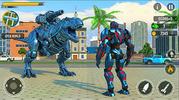 Dino Transform Robot Jet Car Transformers Game Part 3 - Android Gameplay