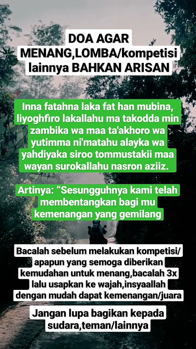 #shorts doa agar menjadi juara,menang dalam hal apapun,penuh yakin insyaallah qobul
