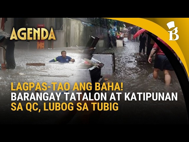 Lagpas-tao na baha: Barangay Tatalon at Katipunan sa Quezon City, umabot sa 6 feet ang tubig-baha