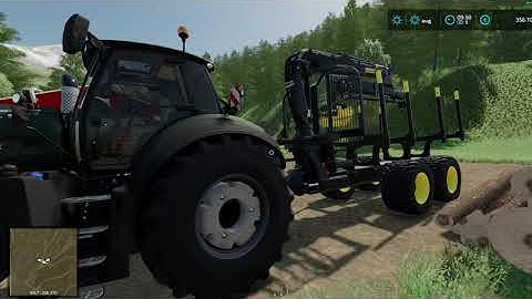 Farming Simulator 22 New Forestry mod Ponsse bunk trailer and Deutz Fahr 8280 TTV!!! Logging!!!