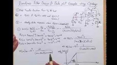 Filter Design using Op Amp and Bode plot Example