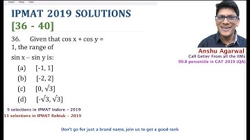 IPMAT Indore 2019 Question Paper Part 08 | IPMAT 2022 Preparation | IPMAT 2023 Preparation