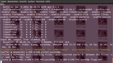How to convert gif to avi on Ubuntu