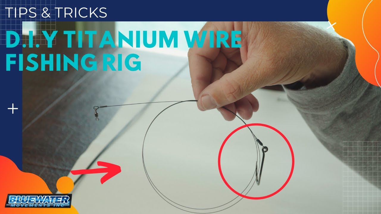 How to make a titanium wire fishing rig - Saltwater Fishing 