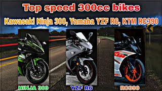 Top Speed 300cc bikes Kawasaki ninja 300, Yamaha YZF R3, KTM RC390 by jr6 2019