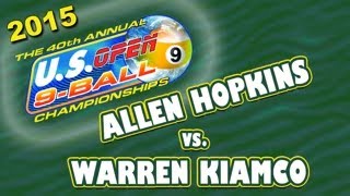 9-BALL - Allen Hopkins vs Warren Kiamco - 2015 US Open 9-Ball Championship