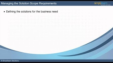 CBAP | CBAP Online Training | CBAP Video Tutorial| CBAP Training - Part 4 | Simplilearn