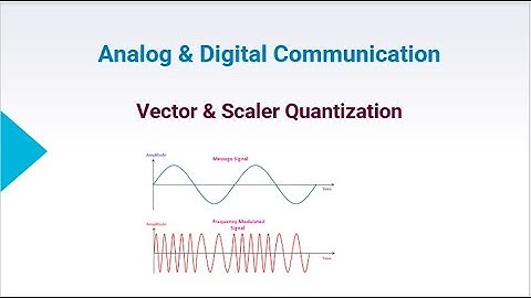 Vector and scalar quantization | digital communication | by Manaswee