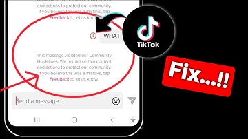 Tiktok Message Not SendingProblem | The account your trying to contact has been suspended |