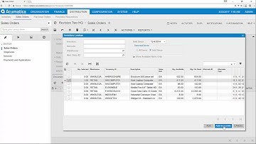 Acumatica Sales Order Management
