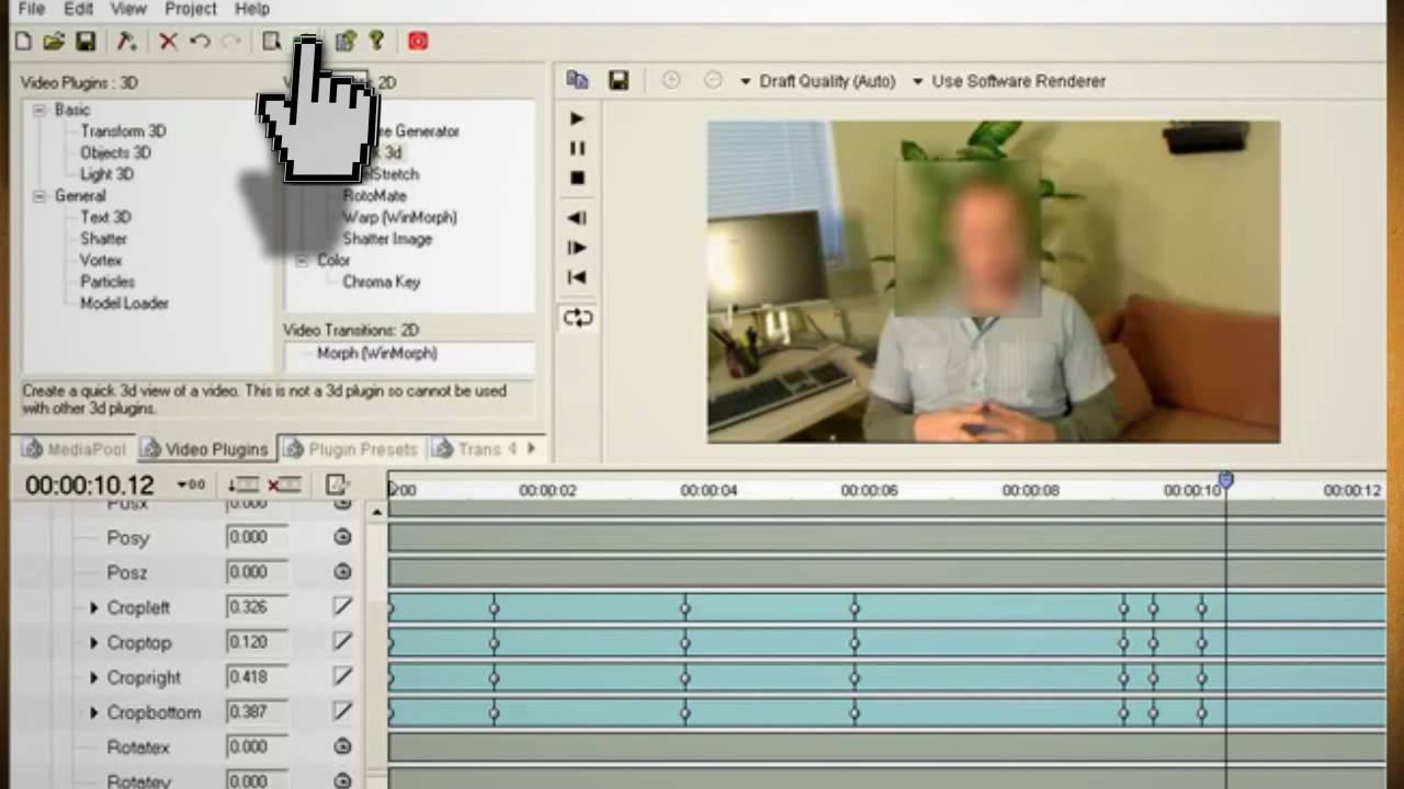 how to blur a face in a video free software