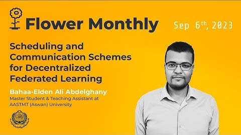 Scheduling and Communication Schemes for Decentralized Federated Learning (Flower Monthly 2023-09)