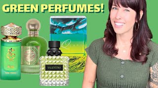 PART #3 My entire perfume collection GREEN EDITION! #perfumecollection