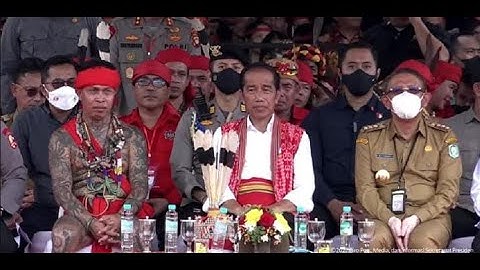 Presiden RI Jokowi Di Acara Temu Akbar I TBBR || Rumah Radakng Pontianak || Panglima Jilah.|| Dayak.