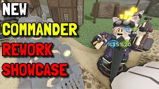 NEW COMMANDER REWORK SHOWCASE.. THIS IS INSANE | ROBLOX TOWER DEFENSE SIMULATOR TDS UPDATE