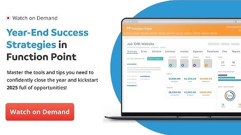 Webinar: Year End Success Strategies in Function Point