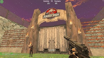 Counter-Strike: Zombie Escape map: ze_jurassicpark_v2 on IsR