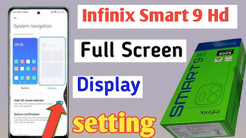Infinix smart 9 hd full screen mode settings | How to use full screen display in Infinix smart 9 hd