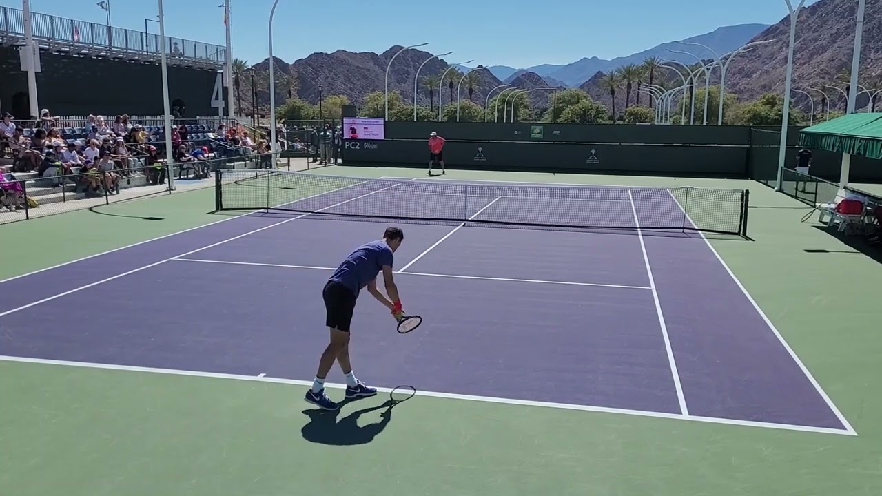 Grigor Dimitrov Practice PNB Paribas Open Indian Wells 2022 YouTube