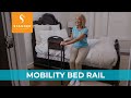 Stander mobility bed rail  bedside support handle and safety railing with swingout arm