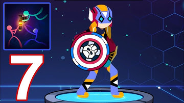 Stickman Fighter Infinity All Levels Gameplay Walkthrough Part 7 (Android/iOS) - Super Action Heroes