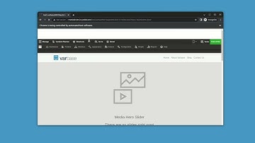 Robot View Video for the full Automated Functional Acceptance Testing round for Varbase 9.0.10