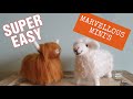 Beginner Needle Felt HIGHLAND COW AND SHEEP - Needle Felted Animals, Needle Felting For Beginners