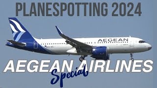 AEGEAN AIRLINES SPECIAL!! Up & Close landings @ Athens International Airport!!