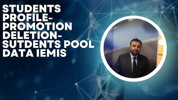 Students Profile Data-promotion-deletion IEMIS |How to Make Classes|How to Promote existing Students