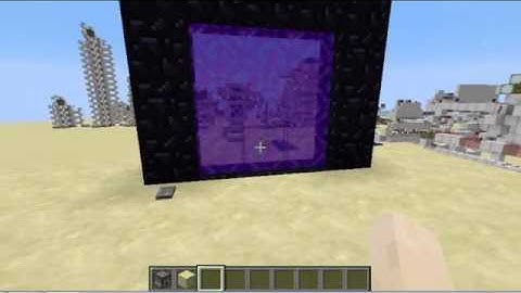 Minecraft - Small and Fast Hipster Toggle Nether Portal (3x3 Portal)