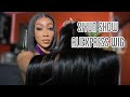 THICK 250% DENSITY 13X4 LACE FRONTAL WIG - SIYUN SHOW ALIEXPRESS STRAIGHT LACE FRONTAL WIG UNBOXING
