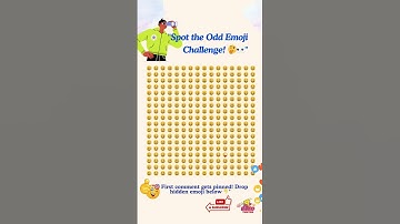 Spot the Odd Emoji Challenge! 🤔👀 #quiz #riddles #riddlesforsmartpeople #riddlechallenge